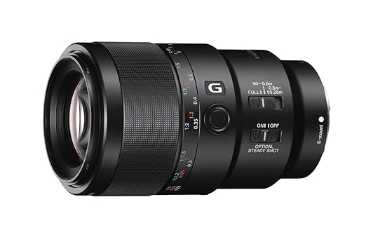 Sony SEL90M28G FE 90mm f/2.8-22 Macro G OSS Standard-Prime Lens for Mirrorless Cameras,Black