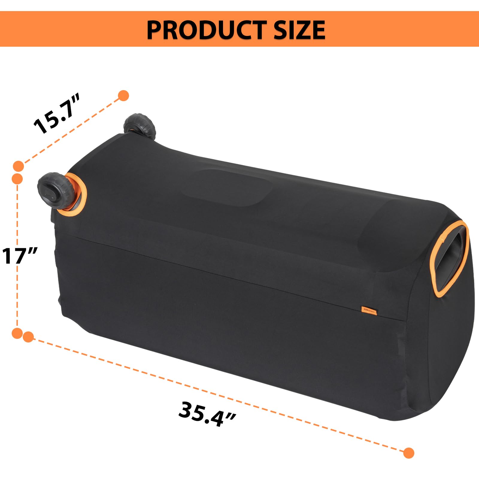Housse De Transport Pour Enceinte JBL PartyBox 710 - Imperméable, Rembourrée, Fenêtres D'accès, Double Poignée