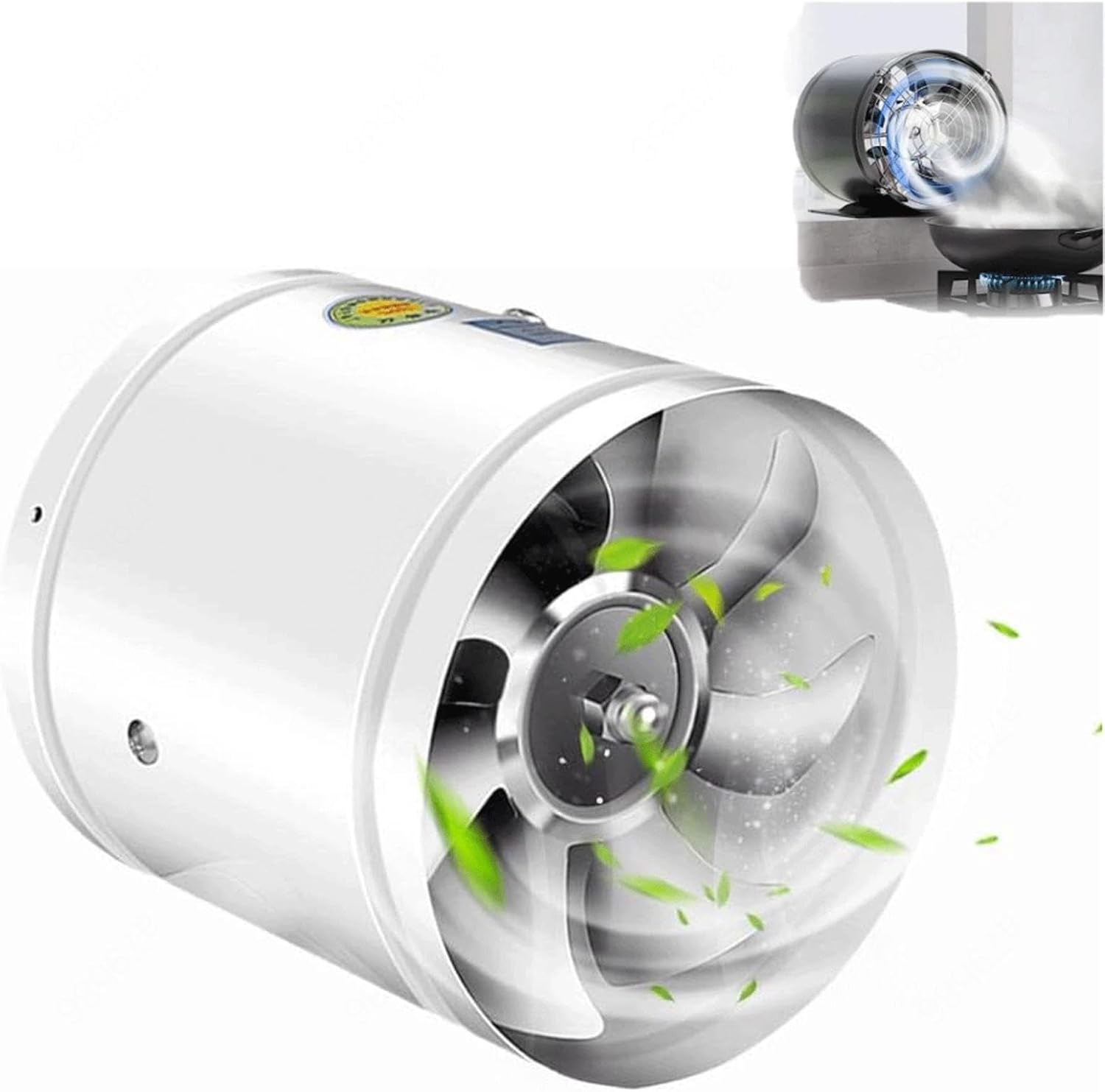 Multifunctional Powerful Mute Exhaust Fan,Exhaust Fan,Powerful Exhaust Fan,Basement Ventilation Fan,Ventilation Blower For Ceiling Bathroom Attic Window,White-10inches