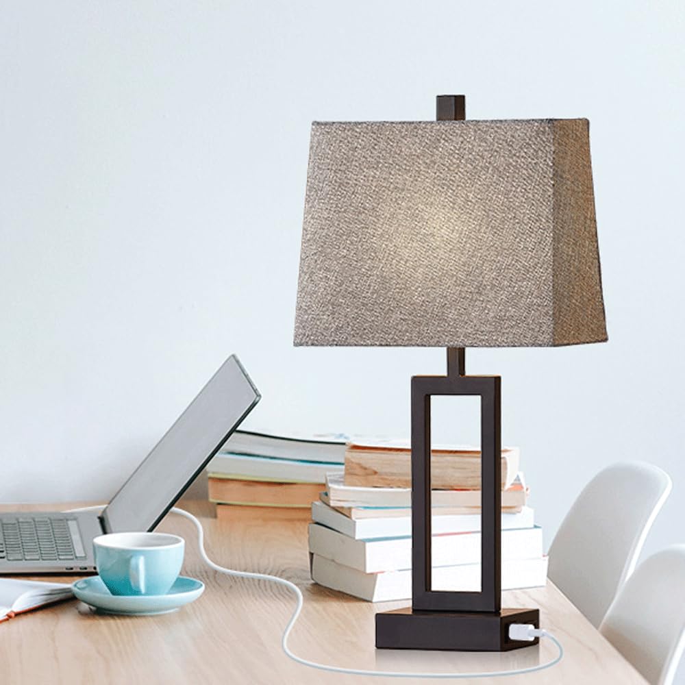 Faucet Vintage proste biurko mała lampka na biurko w stylu amerykańskim nastrojowa lampa biurkowa do sypialni z wyjściem USB 120AC przyciemnianie dotykowe mieszkanie biurowa lampa stołowa herbaciarnia
