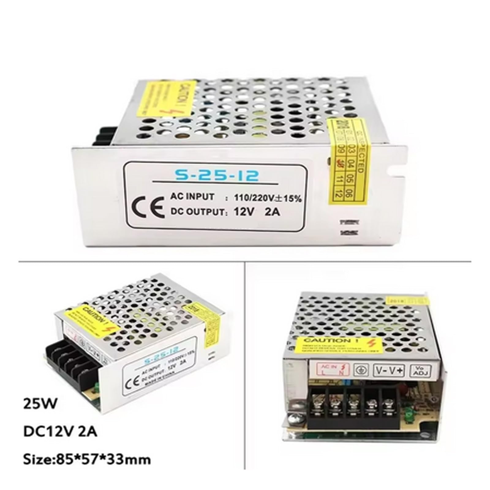 Fuente De Alimentación Conmutada 110V 220V A 5V 12V 24V Fuente De Alimentación Universal AC DC 1A 2A 3A 5A 6A 10A 20A Transformador SMPS Fonte(48V,10A)