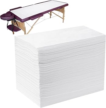 Disposable Bed Sheets, 100 Pieces Disposable Massage Spa Sheets | Soft Non-Woven Fabric Massage Table Bed Sheet Protective Duvets for Beauty Salon, Spa, Massage, Beautician, 180 x 80 cm
