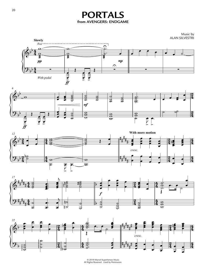 Marvel Piano Solo Collection.