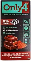 Chocolate 85% Cacau Sem Lactose Vegano Only4 80G