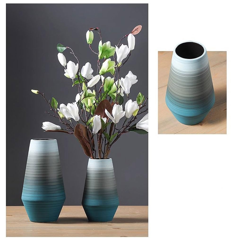 Vaso Vaso in ceramica smerigliata nordica Ornamenti creativi for la casa Fiori idroponici semplici e moderni Vaso In Ceramica(L)