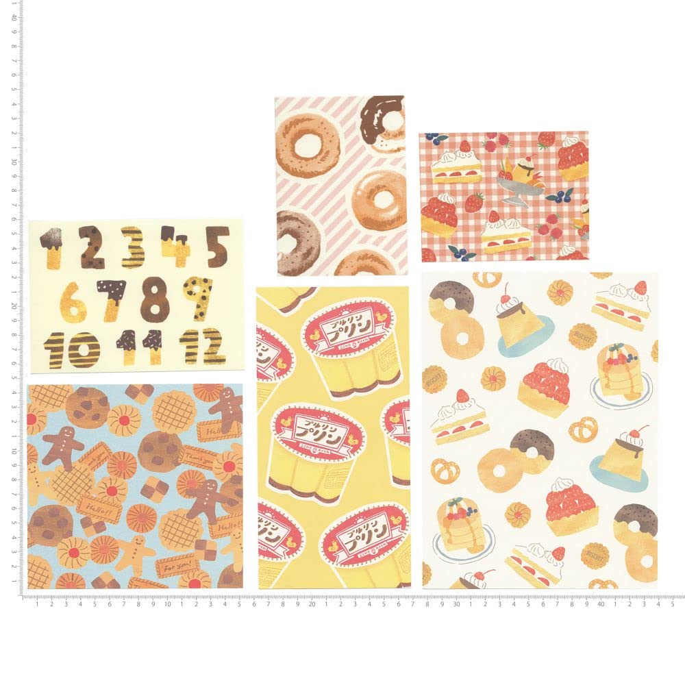Amazon.co.jp: わたしびより チョキチョキペーパー【お菓子】手帳デコ