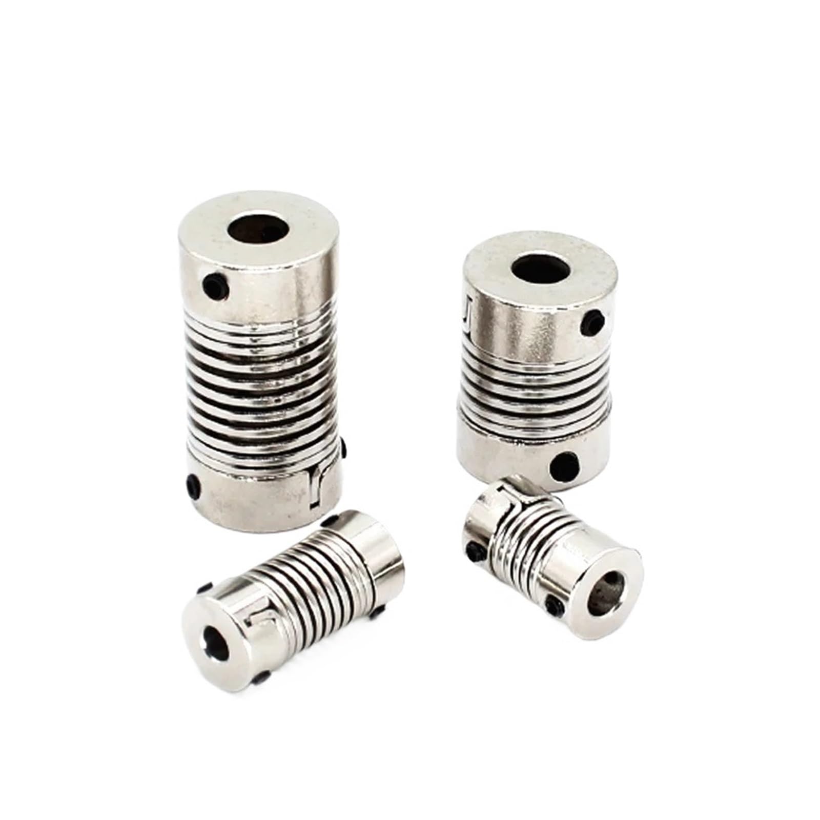 Accouplement élastique à ressort en alliage d'aluminium D26L50 (1 pièce) utilisé for servomoteurs, tiges filetées, connecteurs d'arbres, imprimantes 3D et machines CNC.(6.35X16)