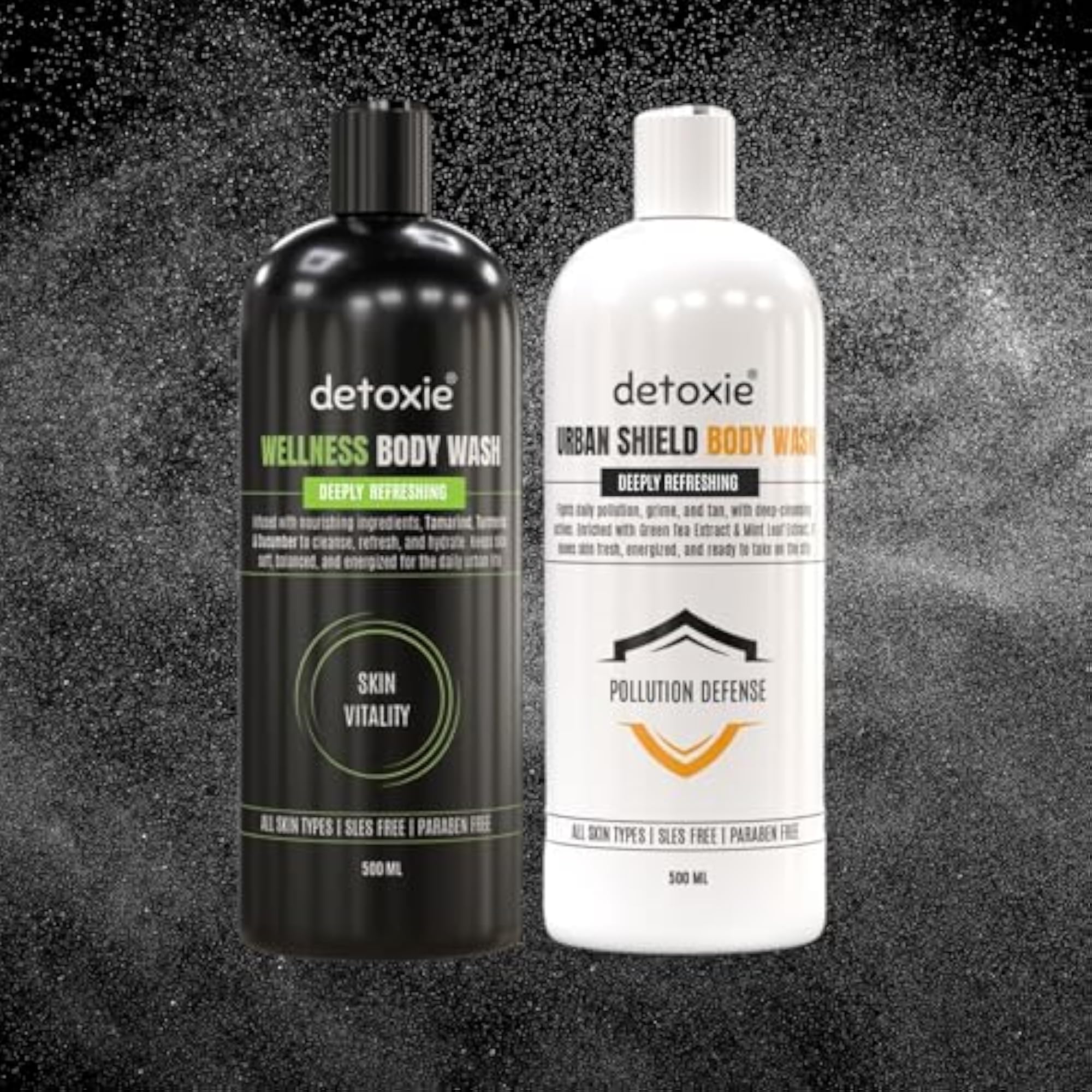 Urban Shield Wellness Body Wash Combo with Loofah