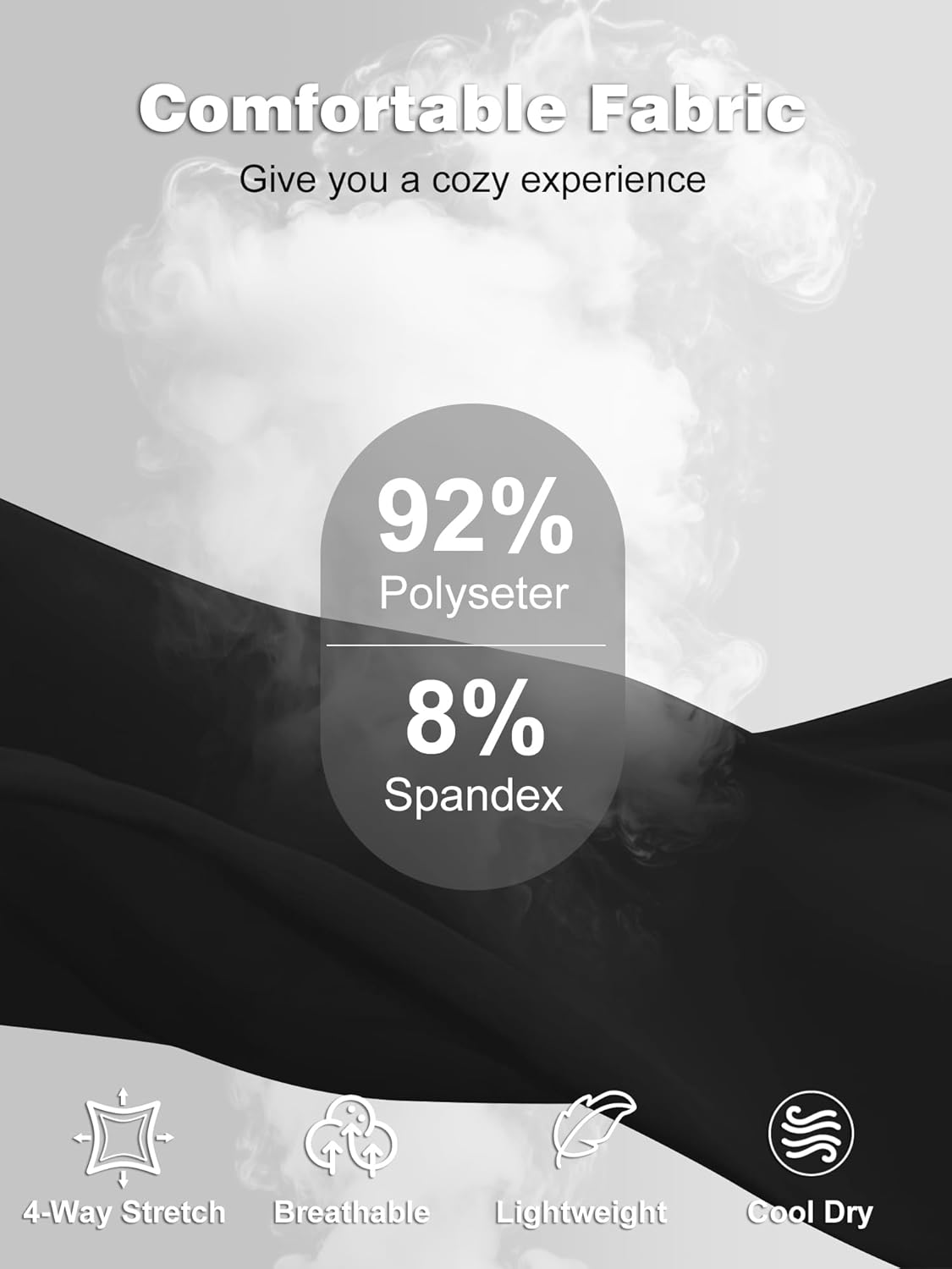 CL convallaria 4 Pack Women's Compression Shirt Cool Dry Long Short Sleeve Workout Athletic Tops for Yoga Gym Running - Image 4