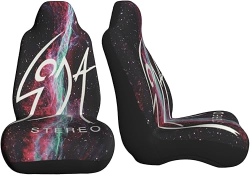 Miniatura 2 de Soda Stereo Car Seat Covers Universal Car Seat Accessories Protectors Car Decor for Car Truck SUV Van 2 PCS