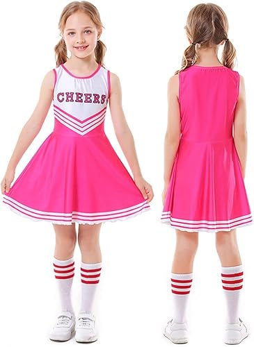 Miniatura 2 de Disfraces de animadora para niñas, vestidos de animadora, uniforme de animación, pompones