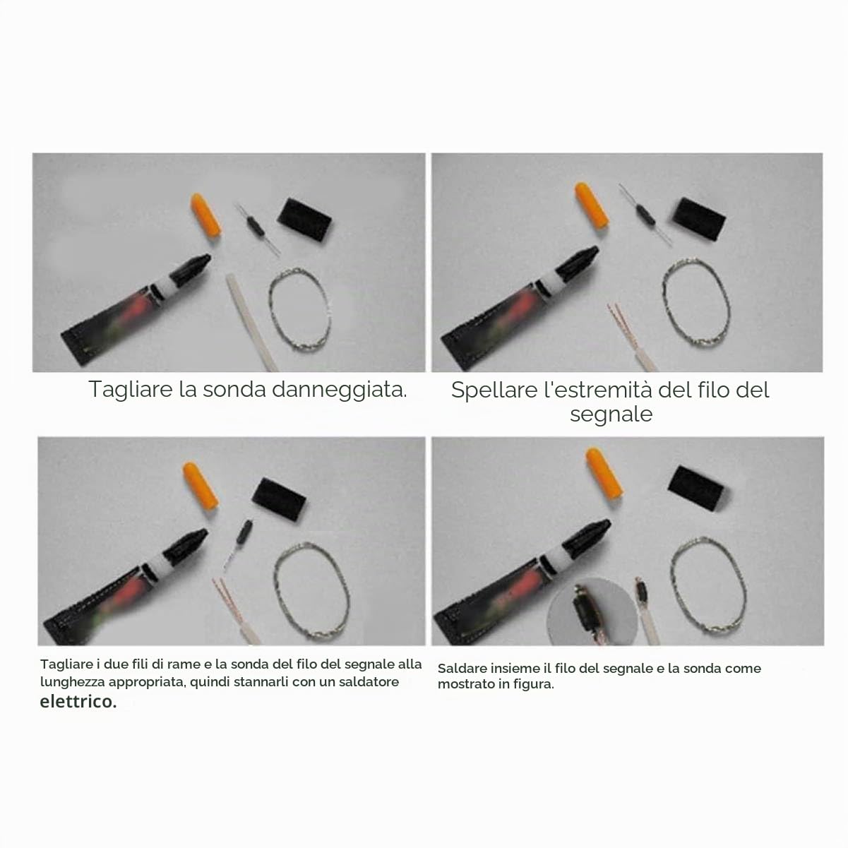 Localizzatore di Tubi Dell'acqua, Scanner di Blocco dei Tubi da 30 M Sonda Impermeabile Strumento di Intasamento dei Tubi in PVC Metallico