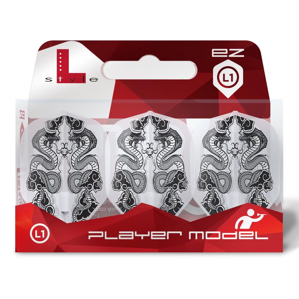 LSTYLE L1 EZ Jelle Klaasen V7 Clear White - Dart Flights