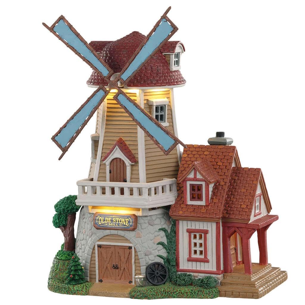 Lemax Multicolored Country Mill - Olde Stone Mill Code 05637 Village