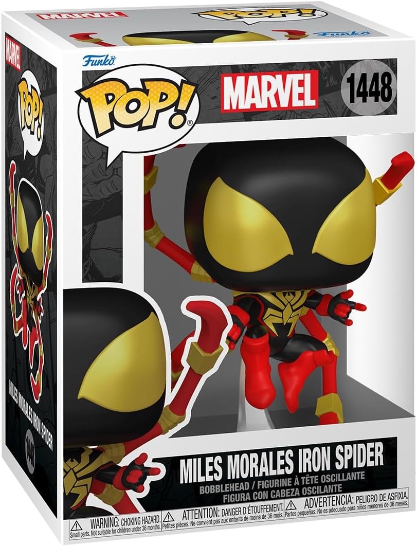 Funko Pop! Marvel SP Comics - Miles Morales Iron Spider is - 1/6 Quote For Rare Chase Variant - Marvel Comics Vinyl Collectible Figure - Gift Idea - Official Merchandise