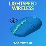 Logitech G305 Lightspeed Wireless Gaming Mouse, Hero Sensor, 12,000 DPI, Lightweight, 6 Programmable Buttons, 250h Battery, On-Board Memory, Compatible with PC, Mac - Blue