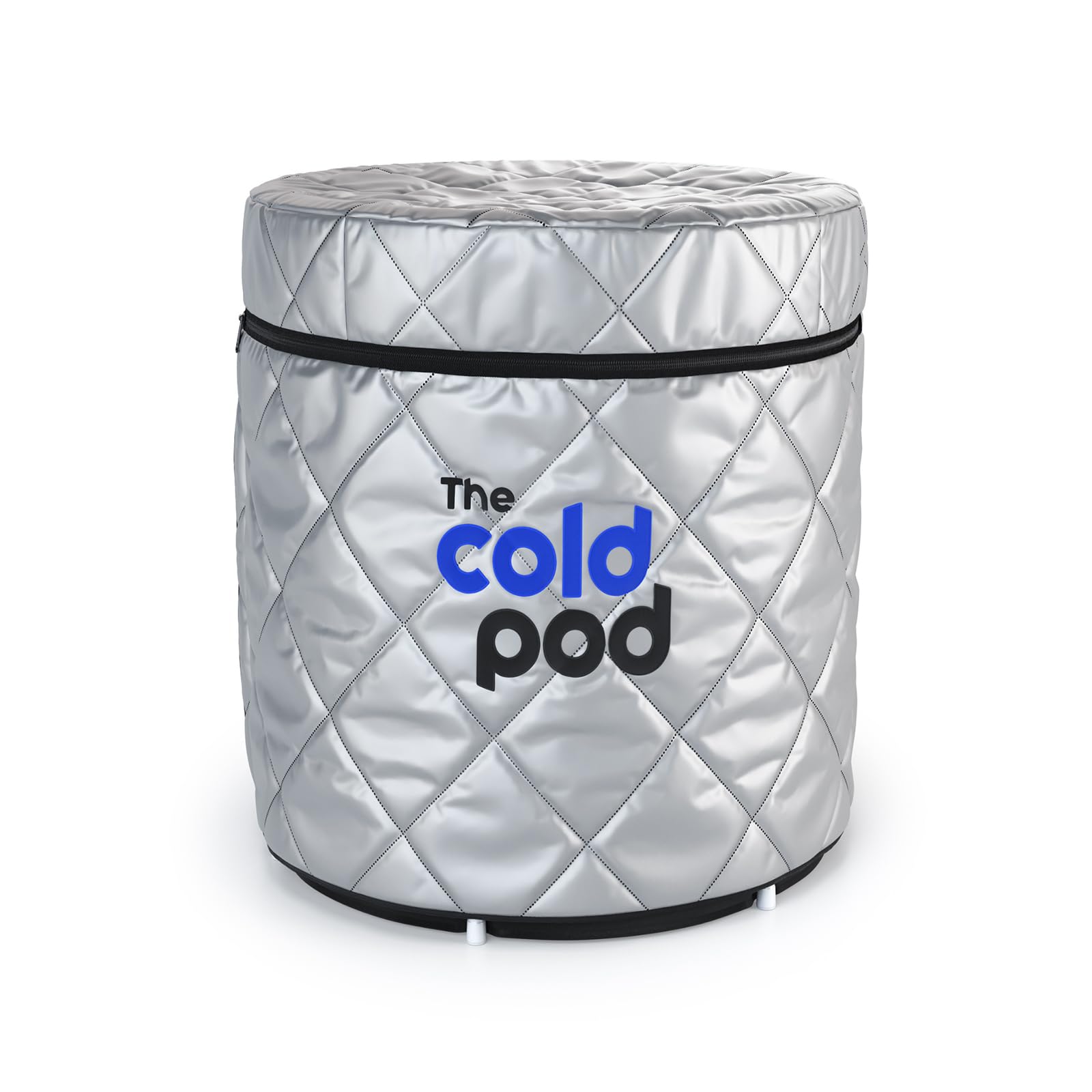 The Cold Pod85 Gallons Standard Ice Bath Tub Cover: Insulated and Silver UV Heat Reflective Cold Plunge Tub Cover, Waterproof and All Weather Protective Lid with Zip Closure