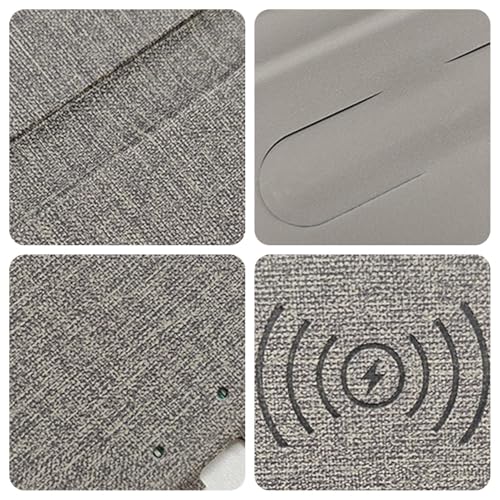 Tapis de souris de chargement induction antidérapant grand format pour clavier - 6