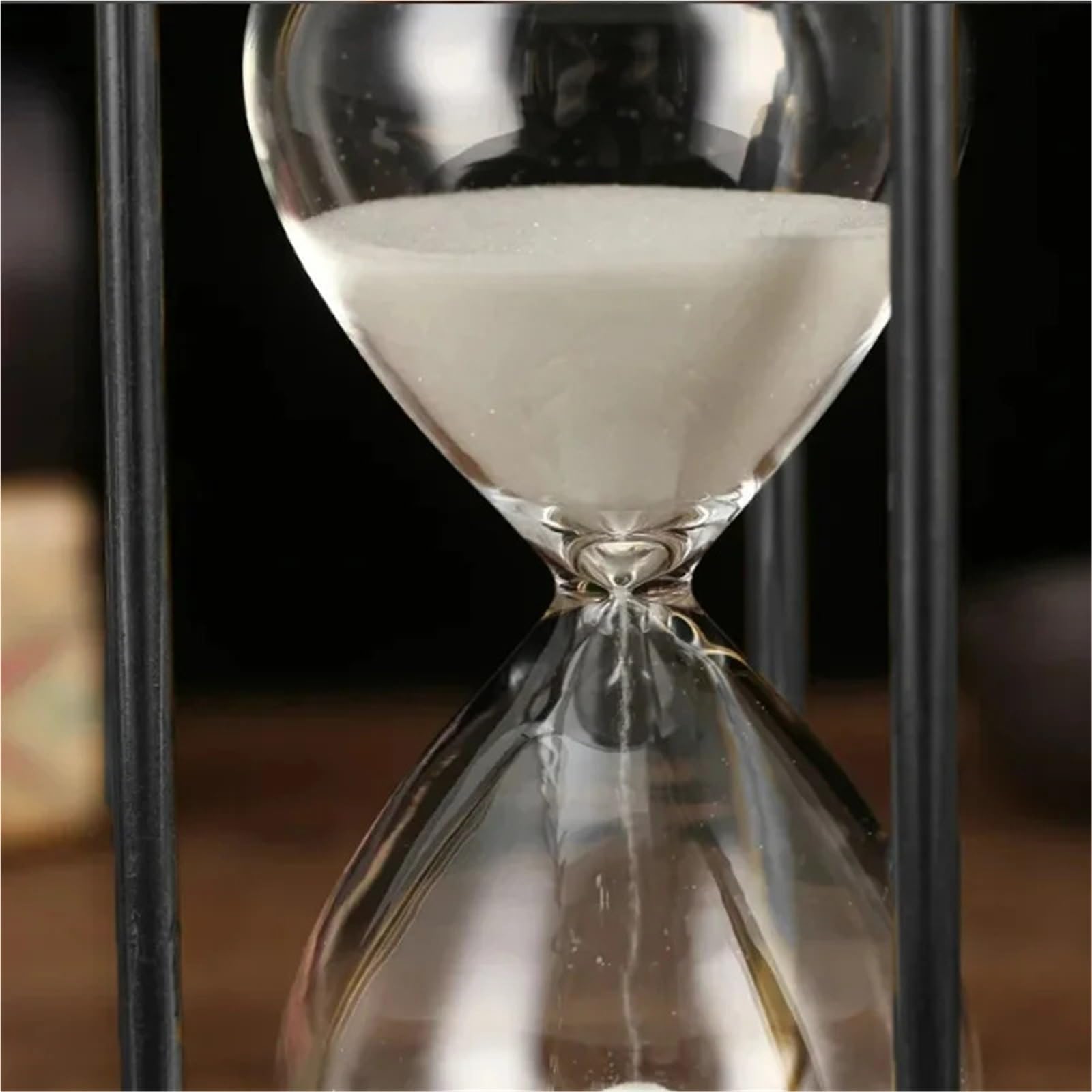 Reloj de Arena, Reloj de Metal, Adorno clásico para Escritorio de Sala de Estar, Reloj Retro