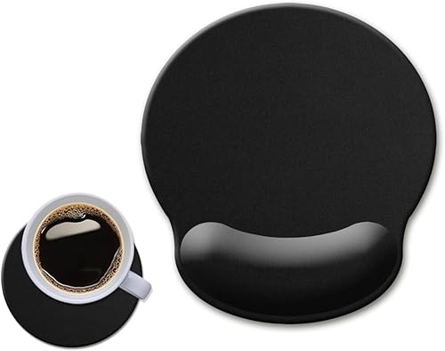 Alfombrilla de mouse ergonómica con soporte para muñeca, almohadilla de mouse de gel con reposamuñecas, cómoda alfombrilla de mouse para computadora