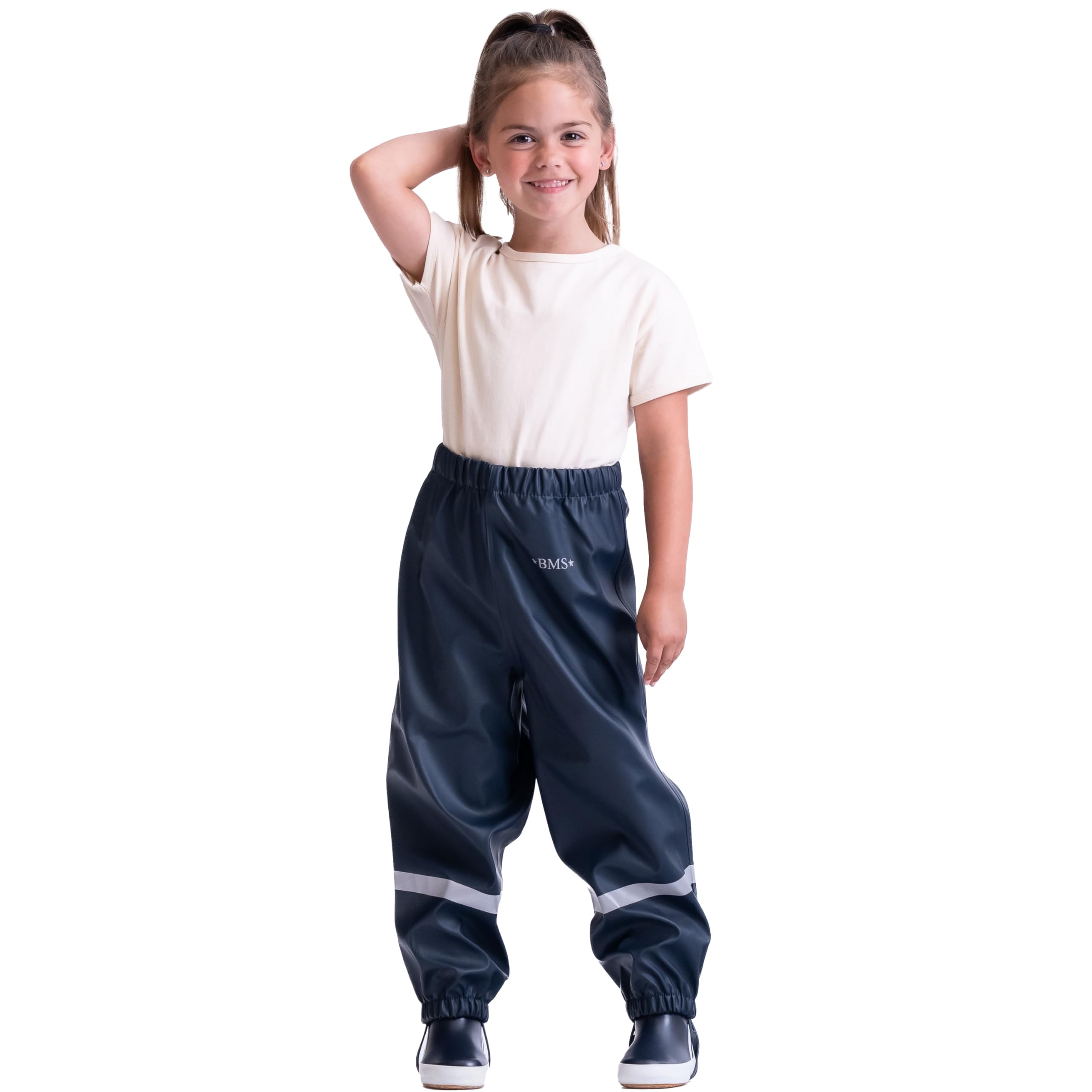 BMS Pantalones impermeables para niños, marine, 74 cm