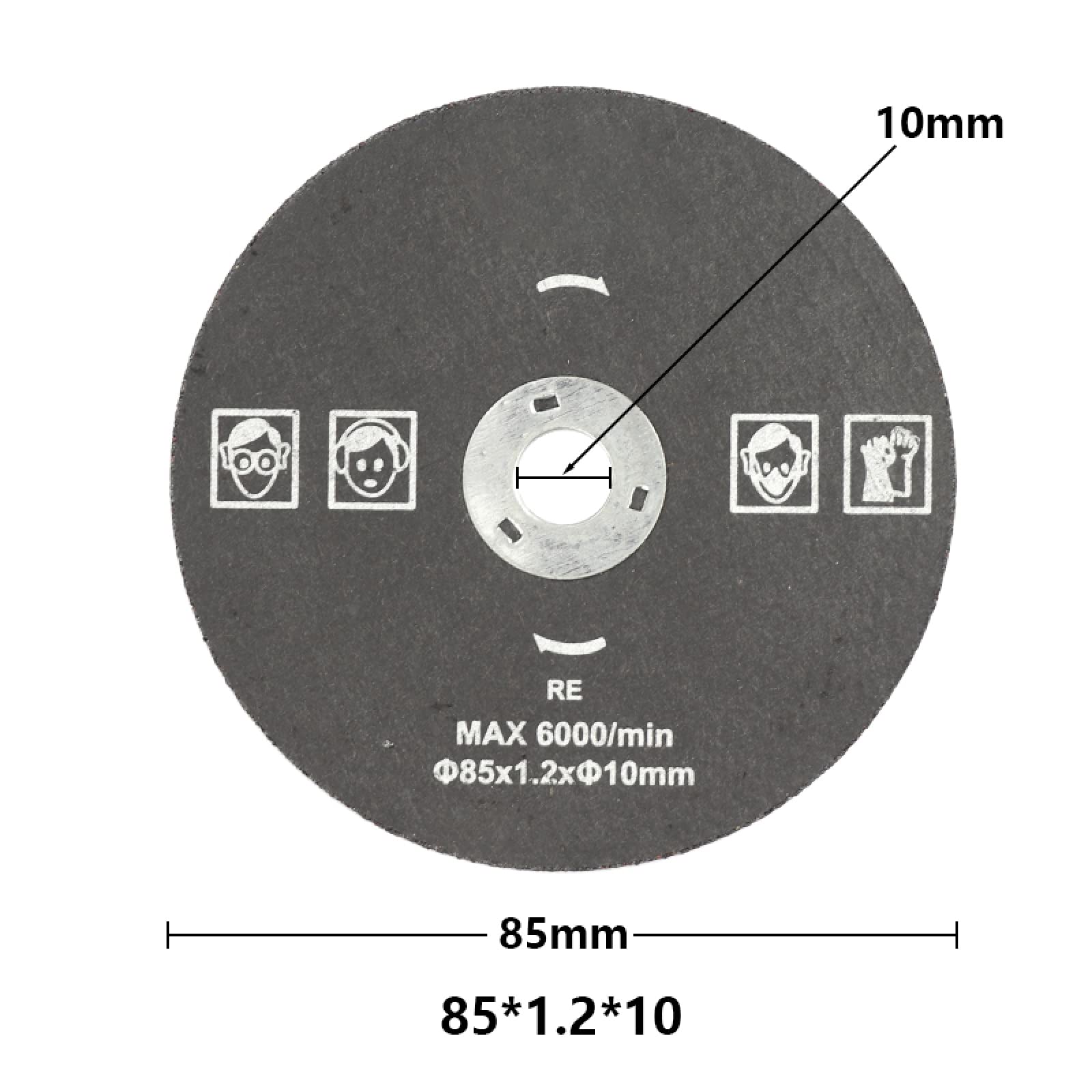Brzeszczoty do pił tarczowych HSS 85 mm cięcia drewna i metalu 3 szt. 85x15 5 85x10 zestaw tarcz elektronarzędzi(3PCS 85x10 Metal)