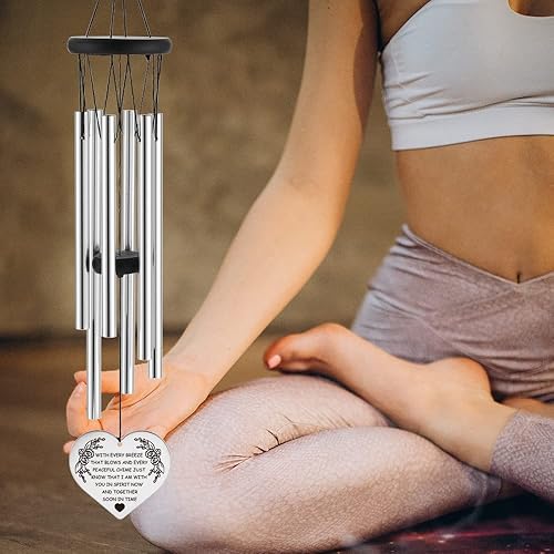 Miniatura 4 de Campanillas de viento conmemorativas para la pérdida de un ser querido, regalos de condolencias por pérdida de madre, padre, hijo, duelo para