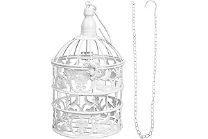 ERINGOGO White Bird Cage Decor