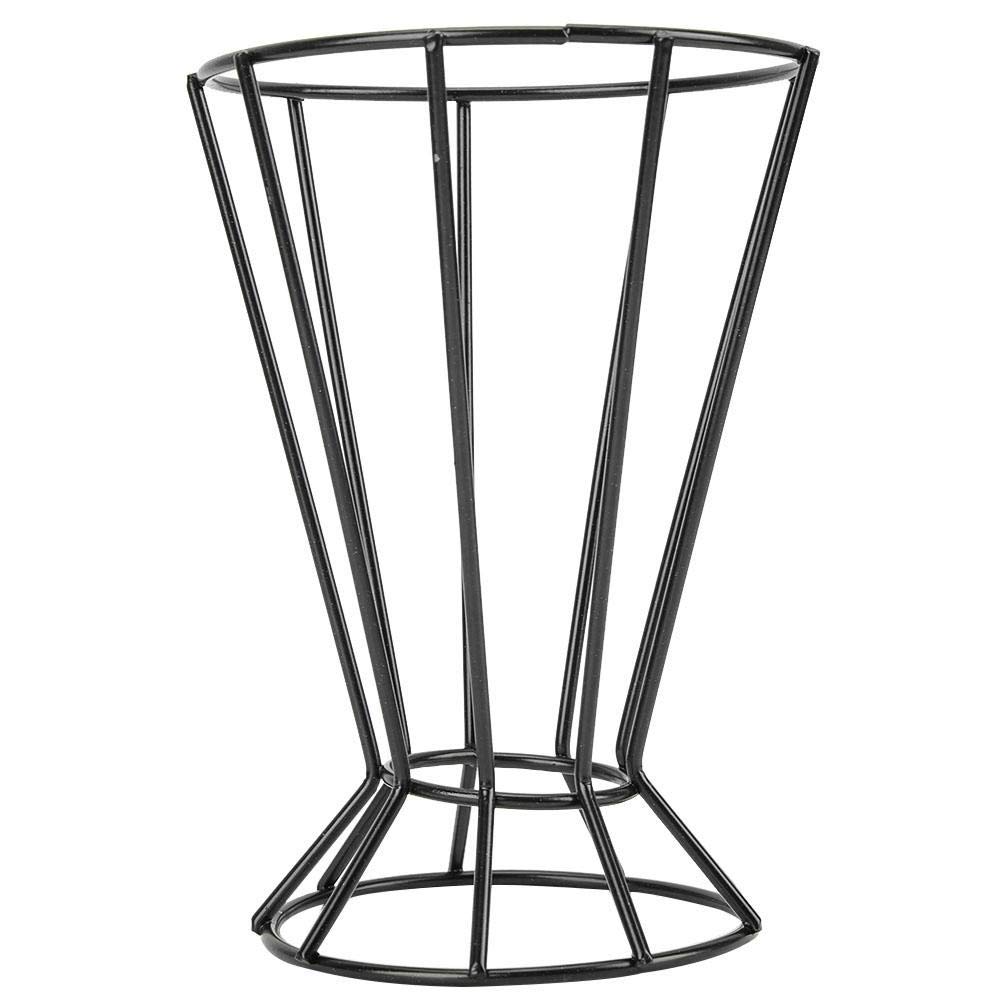 Sugoyi Black Garden Plant Rack, Plant Stand Iron Octagonal Tower-Shaped Geometric Plant Stand Flower Hanger Garden Plant Rack(Black)