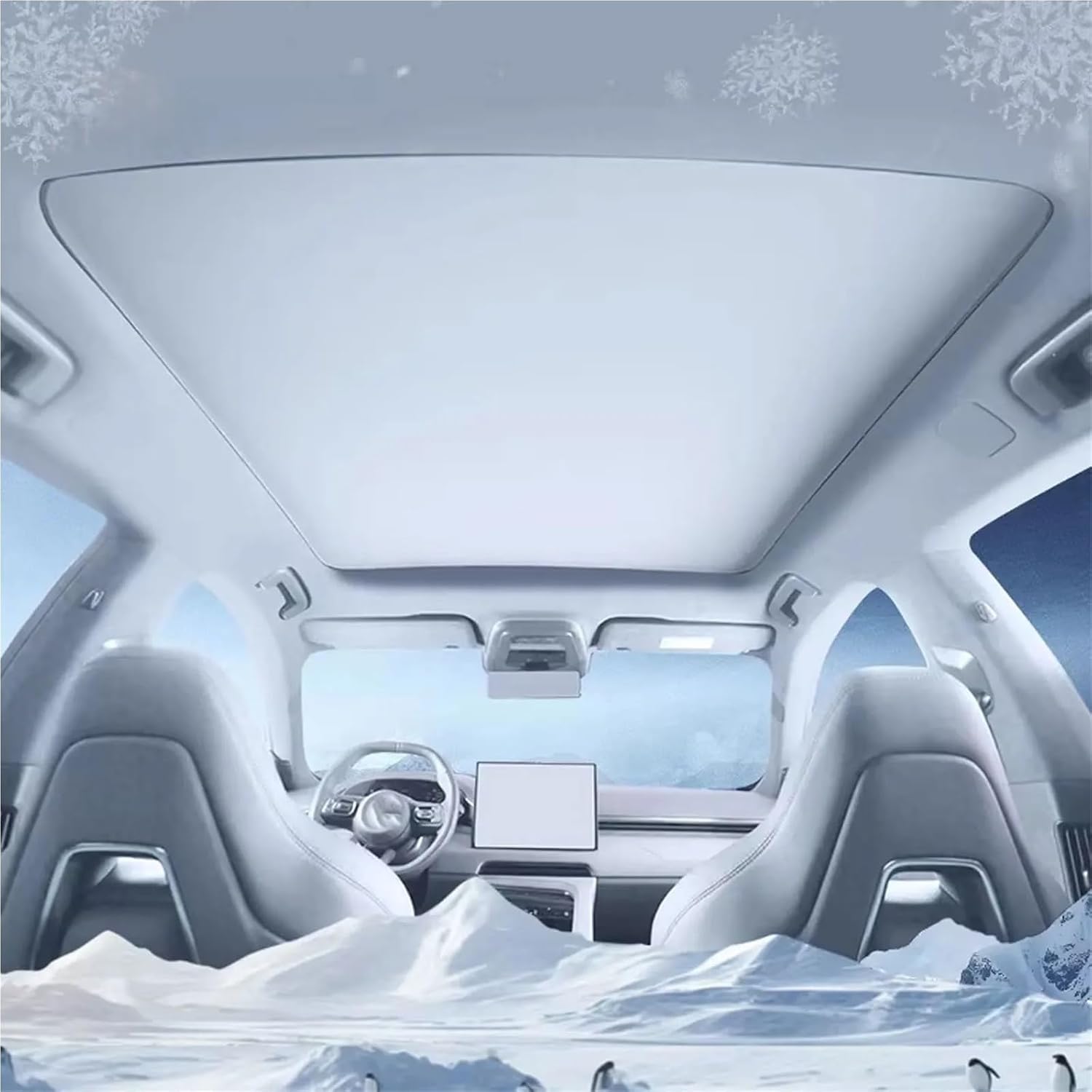 Car Sunroof Shade for Deepal S07/S7 2024-2026 Custom Fit Glass Roof Sunshade Heat Insulation Interior Accessory Shield(A1 S7)
