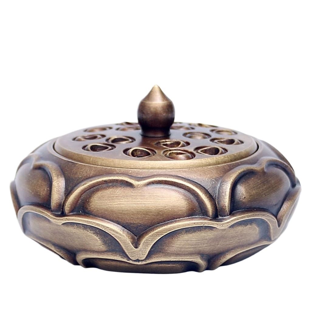 incense burner， Incense burner censer holder Antique Burner Copper Household Indoor Pan Sandalwood