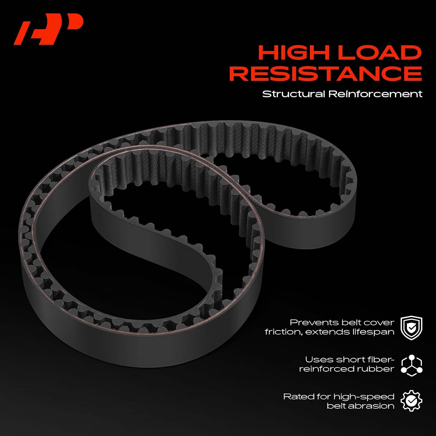 A-Premium Engine Timing Belt Compatible with Ford Models