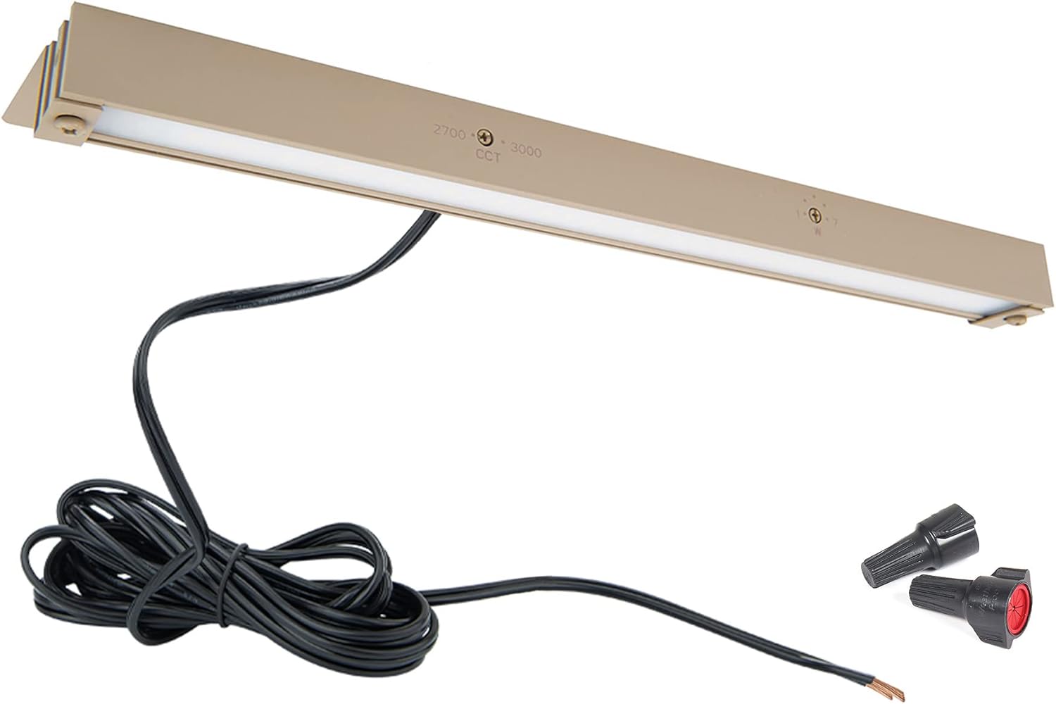 WAC Landscape Lighting, Hardscape 12in LED 12V Strip Light with Quick Release and 2-CCT 2700K-3000K in Sand