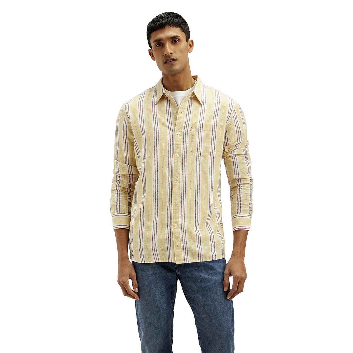Men's Cotton Striped Slim Fit Shirt