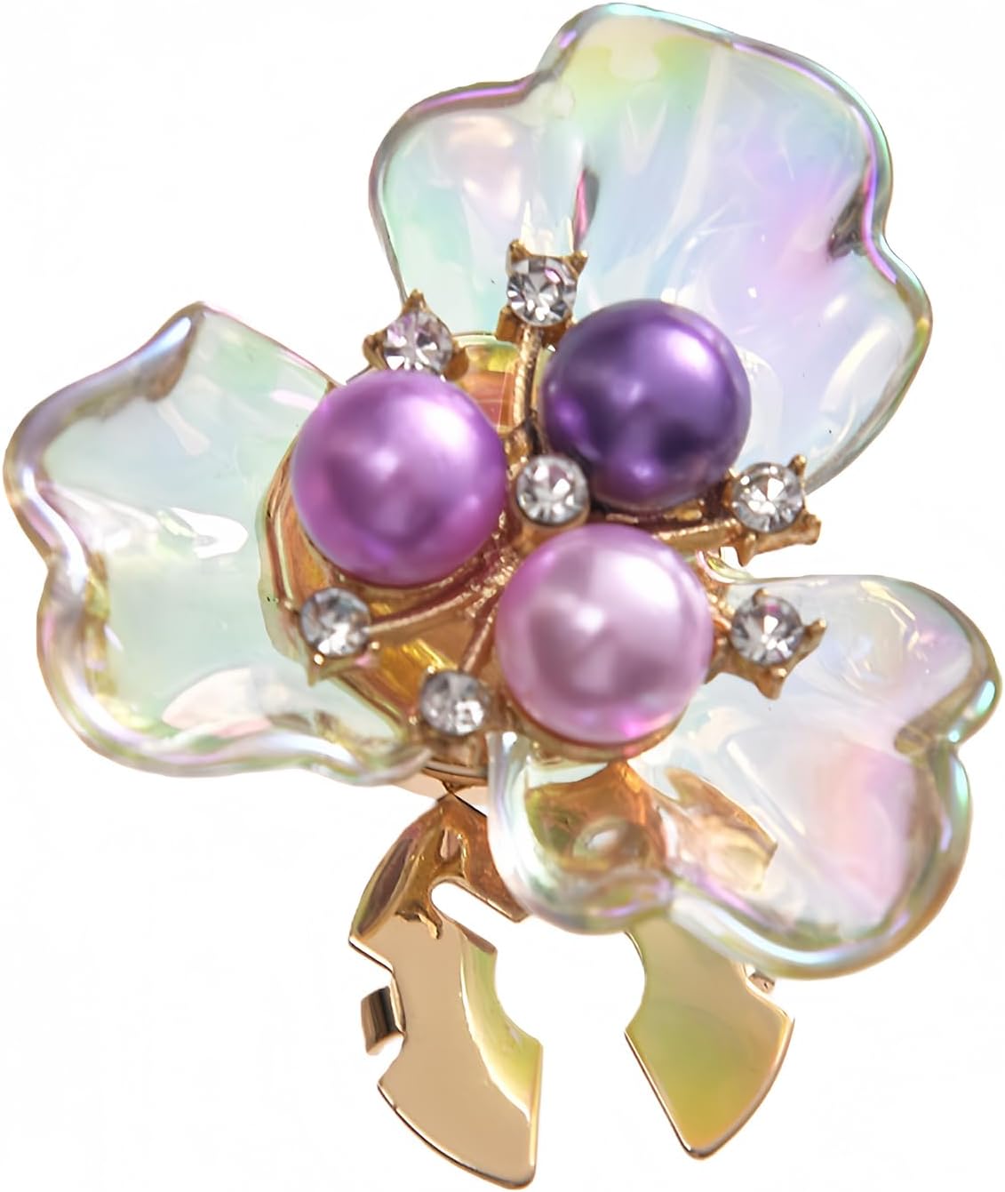 1Pc Luxury Imitation Shell Pearl Flower Shirt Sleeve Button Elegant Alloy Electroplated Cufflinks Button Cover Accessories