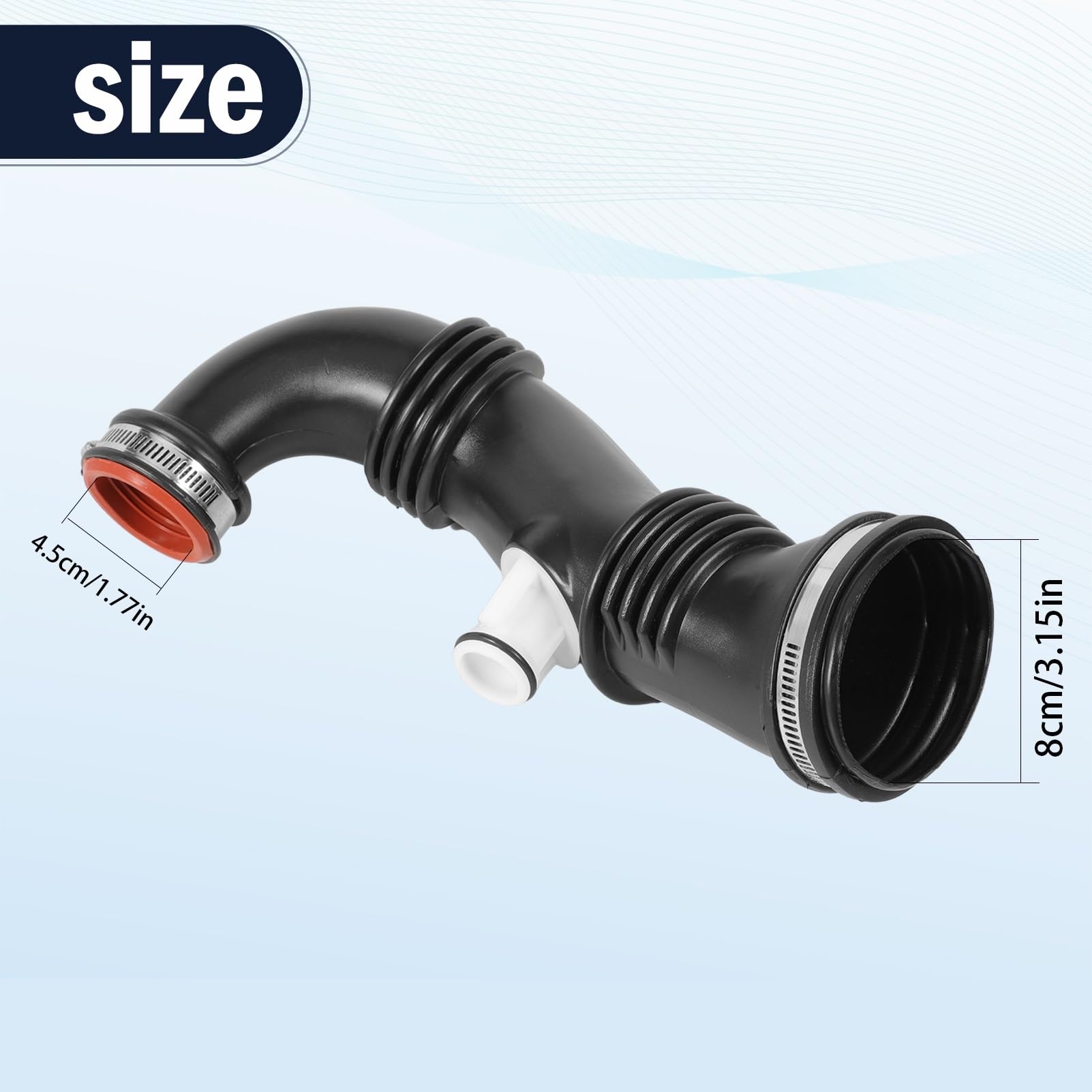 Pasuje do Kompatybilny z C2 C3 C4 C5 206 207 3008 307 308 407 1007 Jumpy Xsara Picasso 1434E1 9687883680 Wąż wlotu powietrza Pressure Sensor Hose