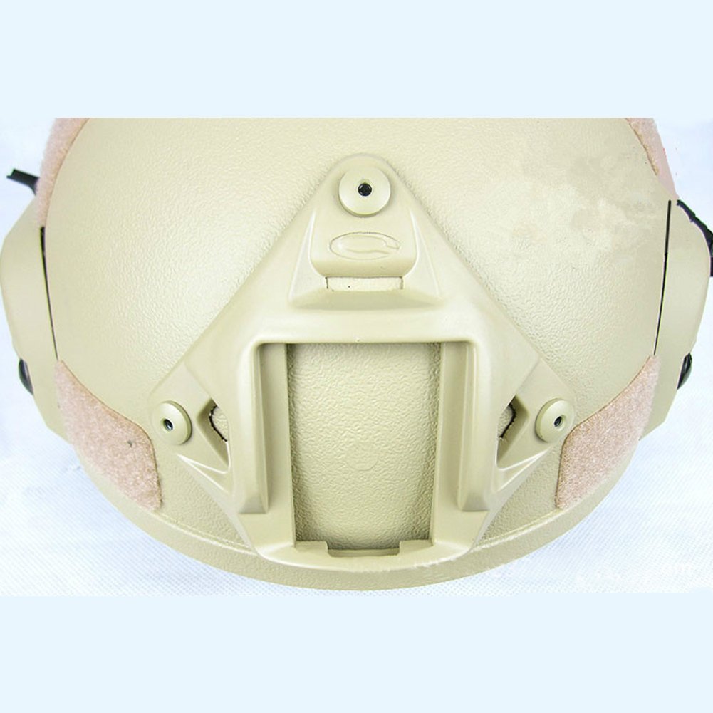 GEZICHTA MICH 2001 Action Version Casco tattico protettivo per softair, con supporto NVG e guide laterali, per paintball e giochi tattici