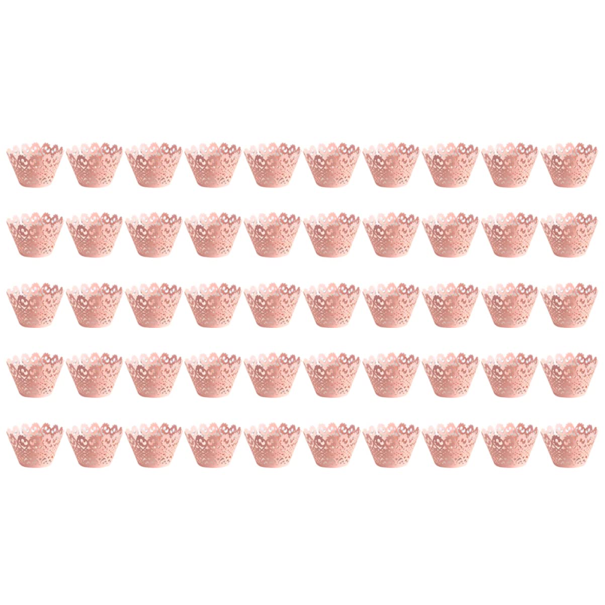 ABOOFAN Lot De 3 Caissettes À Muffins En Dentelle À Motif Creux Élégantes Et Pratiques Pour Desserts Et Événements 50 Pièces X 3
