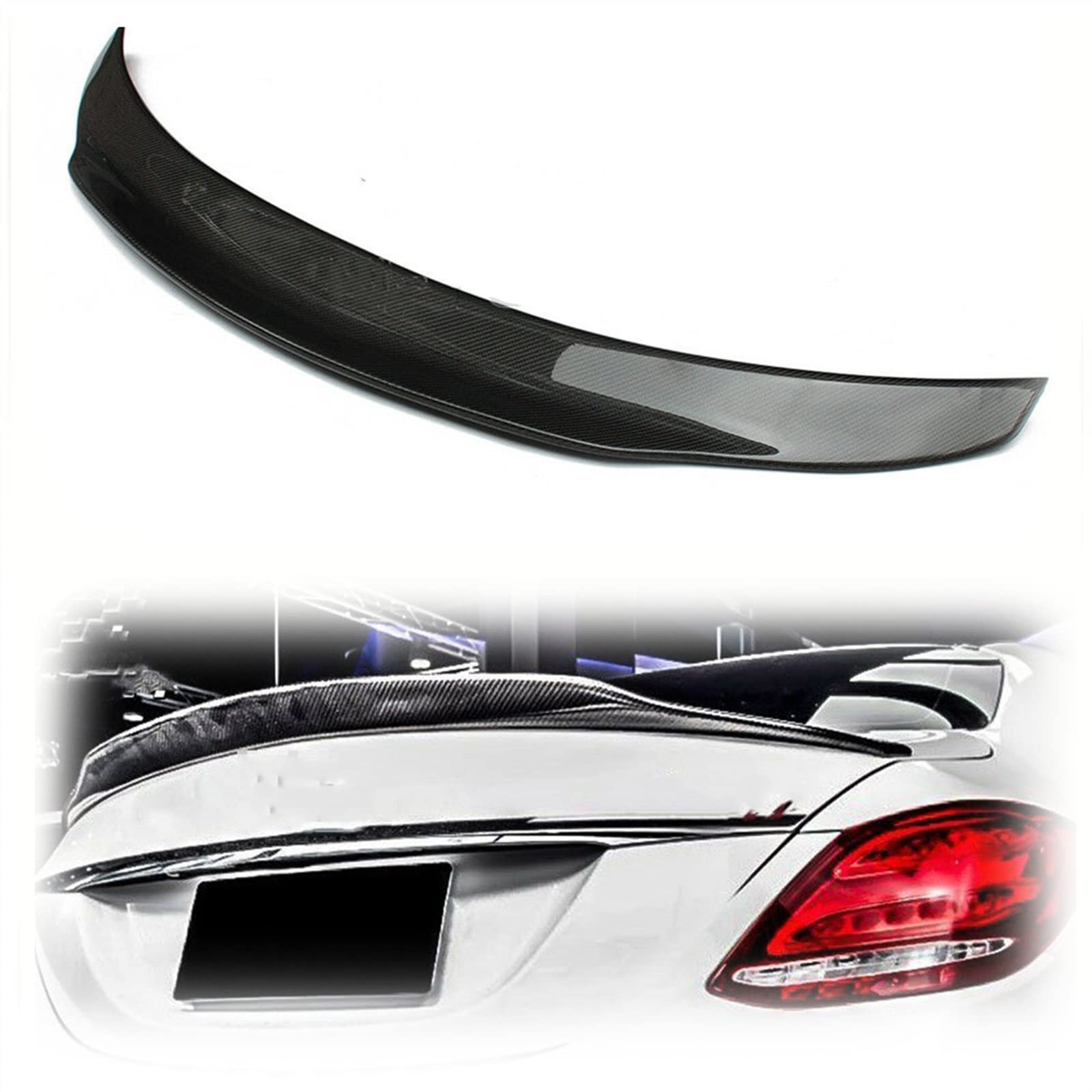 Aileron arrière W205 C63 Berline 2015-2017 en carbone PSM