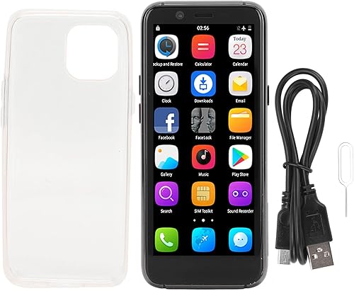 Miniatura 7 de Zyyini Mini teléfono inteligente, pantalla IPS de 3.5 pulgadas, desbloqueo facial 4G, 3 GB de RAM 32 GB ROM, llamada 4G Dual SIM, cámara dual,