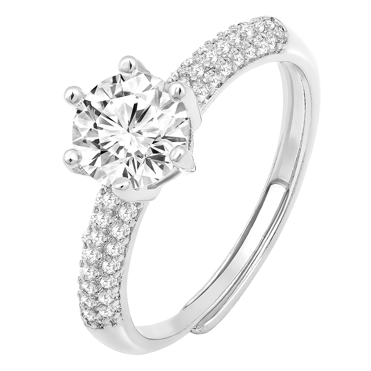 See full amazon price history chart for Peora Rose Gold Plated Cubic Zirconia Studded Solitaire Adjustable Finger Ring Fashion Stylish Jewellery for Women Girls Peora Rose Gold Plated Cubic Zirconia Studded Solitaire Adjustable Finger Ring Fashion Stylish Jewellery for Women Girls (B0C5RWFZZ2) Amazon Price History, Amazon Price Tracker