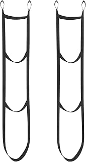 CuraceQ 2PCS 3-Step Climbing Stick Aiders for Hunting - 120cm Long, 16" Steps, Lightweight Durable Nylon