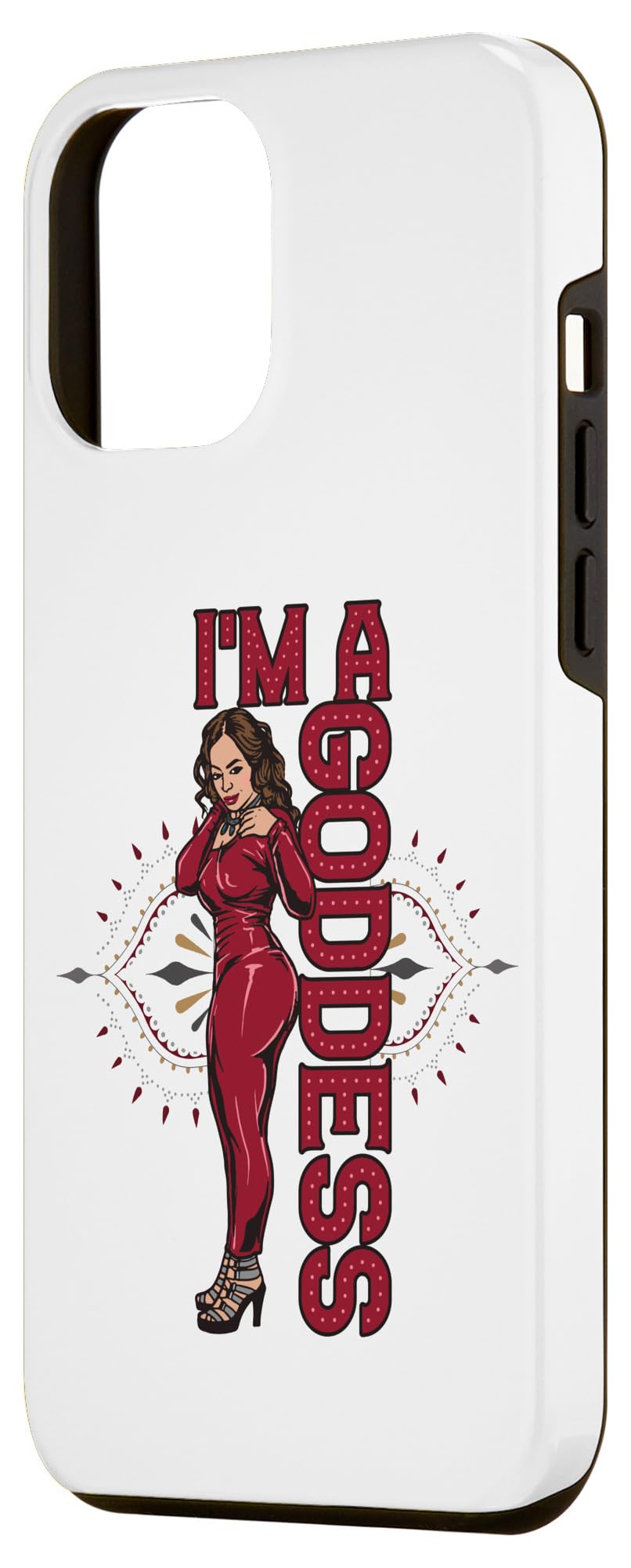 iPhone 14 Pro Max I'm A Goddess Melanin Black Sista BBW Pretty Queen Woman Fun Case - Image 2
