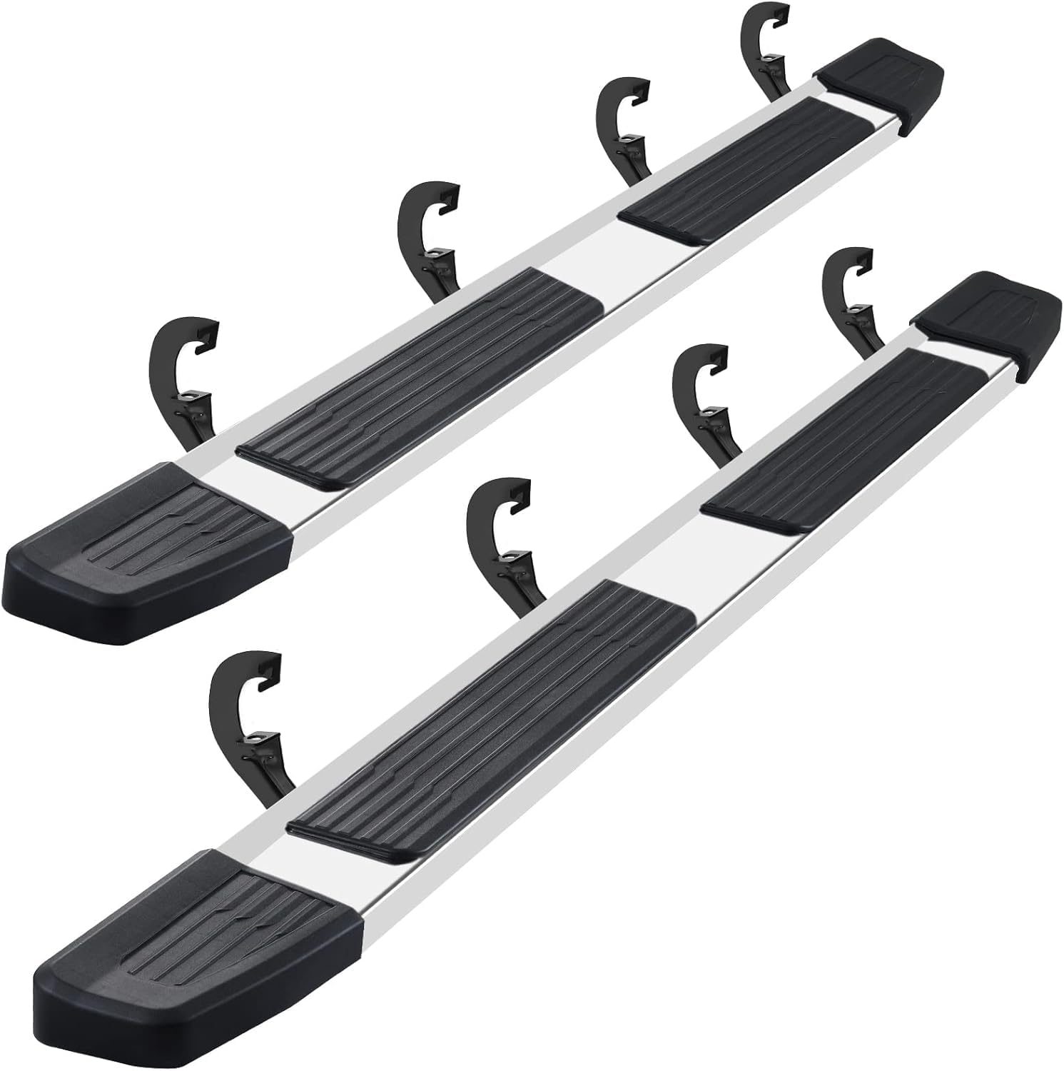 - COMNOVA 6 INCHES Running Boards Steps Step Bars Compatible with 2019-2026 Chevy Silverado 1500, 2020-2026 Silverado/Sierra 2500HD/3500HD Crew Cab. A Pair Running Boards for Silverado Crew Cab