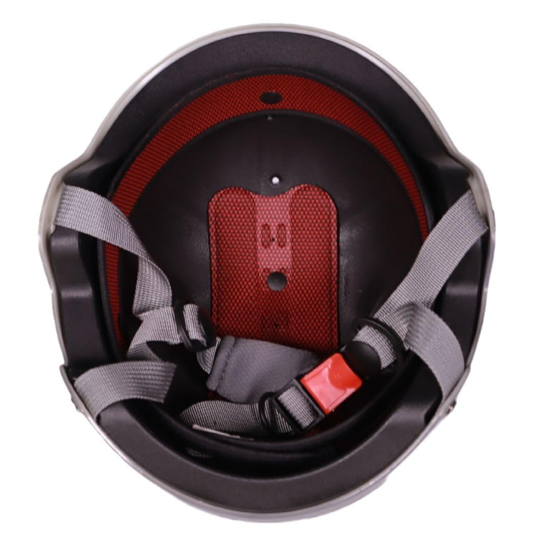 Helm Halbschale Deutscher Motorrad Halbhelm Retro Offener Halbschalenhelm Mit Abnehmbarem Halstuch, ECE-geprüfter Fahrrad Cruiser Chopper Moped Roller Helm Männer Halbschalenhelm Motorrad