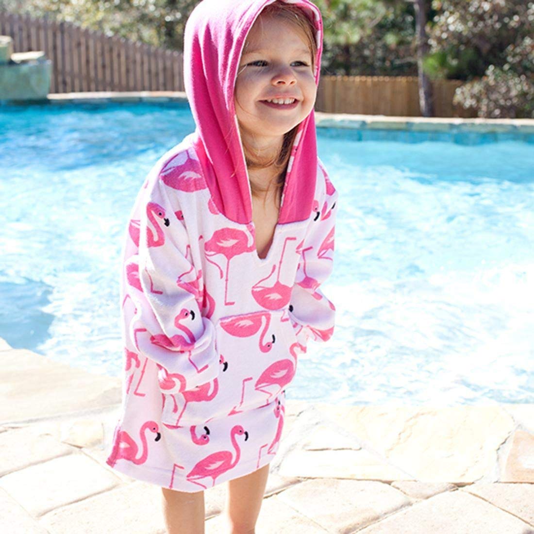 Zoocchini Accappatoio Cover-Up con Cappuccio - Poncho Bimbi per Mare e Piscina