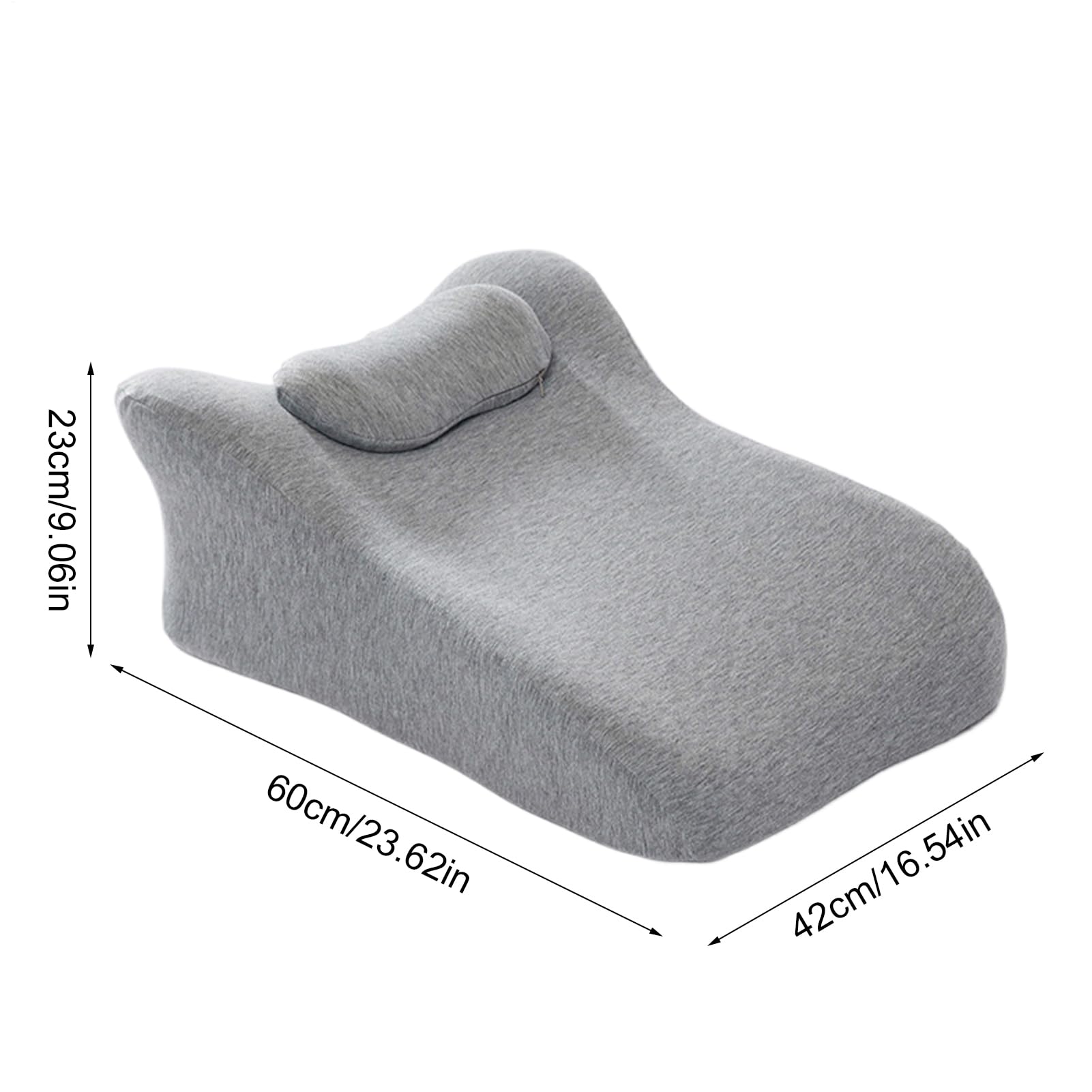 Cojín De Soporte Dorsal En Forma De Cuña, Cojín Ergonómico Para Postura Abajo, Soporte Lumbar Transpirable Que Favorece Postura Correcta Para Toda La Familia Hombres Mujeres