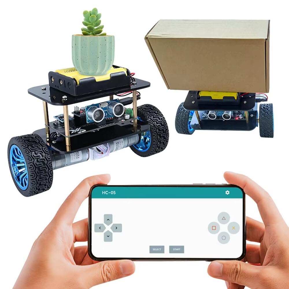 VIDOO Dwa Koła 2WD Pbot 3.0 Samobalansujący Inteligentny Robot Zestaw do Programowania Arduino Ultradźwiękowe Unikanie Przeszkód Bluetooth Kontrola
