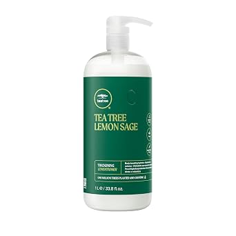 Tea Tree Lemon Sage Thickening Conditioner, Builds Body + Boosts Volume, For Fine Hair