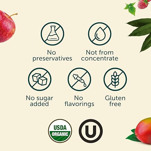 Miniatura 3 de AMA TIME Cajas de jugo orgánico de manzana y mango para niños, paquete de 24  6.76 onzas líquidas cada una  Jugo orgánico USDA con vitaminas A y C